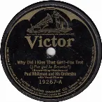 Pochette Why Did I Kiss That Girl? / California, Here I Come