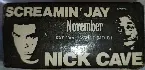 Pochette Nick Cave and The Bad Seeds with special Guest Screemin' Jay Hawkins at the Venue 23 November 1985