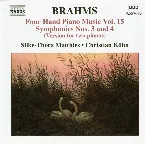 Pochette Four Hand Piano Music, Volume 15: Symphonies No. 3 and 4 (Version for two pianos)