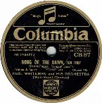 Pochette Song of the Dawn / I Like to Do Things for You