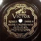 Pochette Believe It, Beloved / If It Isn't Love