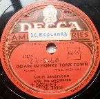 Pochette Down in Honky Tonk Town / Coal Cart Blues