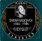 Pochette The Chronological Classics: Sarah Vaughan 1944-1946
