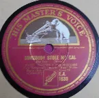 Pochette Somebody Stole My Gal / Sugar Blues