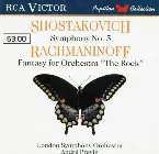 Pochette Shostakovich: Symphony no. 5 / Rachmaninoff: Fantasy for Orchestra "The Rock"