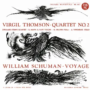 Pochette de Virgil Thomson: Quartet No. 2 / William Schuman: Voyage de Virgil Thomson - William Schuman - Juilliard String Quartet