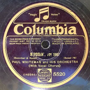 Pochette de Laughing Marionette / S'posin' de Paul Whiteman and His Orchestra