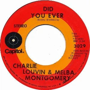 Pochette de Did You Ever de Melba Montgomery