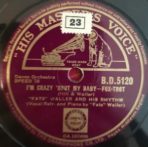 Pochette de I'm Crazy 'Bout My Baby / There Goes My Attraction de Fats Waller and His Rhythm