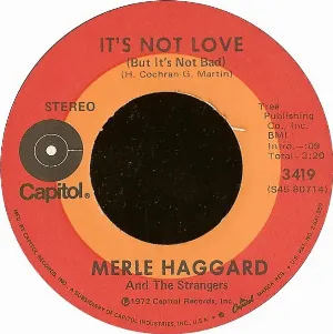 Pochette de It’s Not Love (But It’s Not Bad) de The Strangers - Merle Haggard