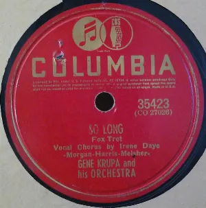 Pochette de So Long / Tuxedo Junction de Gene Krupa and His Orchestra