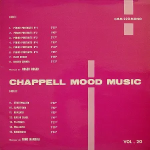Pochette de Chappell Mood Music Vol. 20 de Roger Roger - Nino Nardini