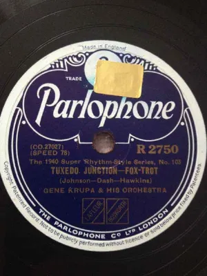 Pochette de Tuxedo Junction / Drummin' Man de Gene Krupa and His Orchestra