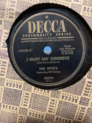 Pochette de I Must Say Goodbye / I'm Heading Back to Paradise de The Ink Spots