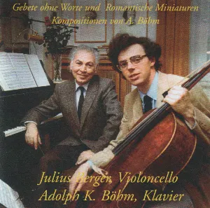 Pochette de Gebete ohne Worte und Romantische Miniaturen de Adolph Kurt Böhm - Julius Berger