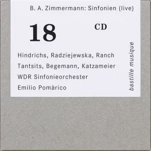 Pochette de Sinfonien de Bernd Alois Zimmermann - WDR Sinfonieorchester Köln - Emilio Pomàrico