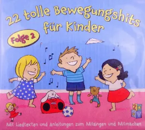 Pochette de 22 tolle Bewegungshits für Kinder, Folge 2 de Simone Sommerland, Karsten Glück und die Kita-Frösche