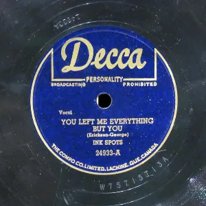 Pochette de You Left Me Everything but You / My Reward de The Ink Spots