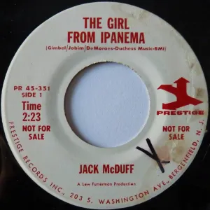 Pochette de The Girl From Ipanema / Lew's Piece de “Brother” Jack McDuff