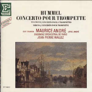 Pochette de Concerto pour trompette de Maurice André - Ensemble orchestral de Paris - Georg Philipp Telemann - Johann Nepomuk Hummel