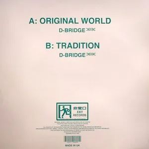 Pochette de Original World / Tradition de dBridge