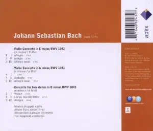 Pochette Violin Concertos BWV 1041-1043 (Amsterdam Baroque Orchestra feat. conductor Ton Koopman)