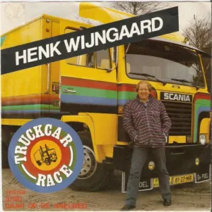 Pochette de Truckcar-race / Daar op de snelweg de Henk Wijngaard