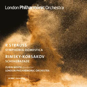 Pochette de Zubin Mehta conducts Strauss and Rimsky‐Korsakov de Richard Strauss - Nikolai Rimsky‐Korsakov - Zubin Mehta - London Philharmonic Orchestra