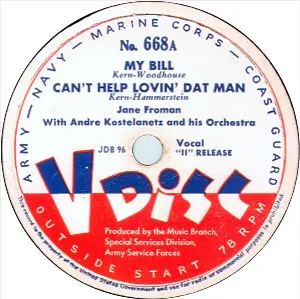 Pochette de My Bill / Can’t Help Lovin’ Dat Man / O sole mio / Serenade de André Kostelanetz and His Orchestra