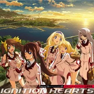 Pochette de PS3/Vita「IS＜インフィニット・ストラトス＞2 イグニッション・ハーツ」主題歌集 de Marina Inoue - Yukana - Kana Hanazawa - Yōko Hikasa - Minami Kuribayashi
