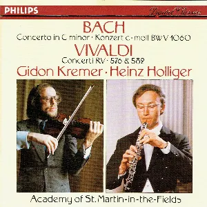 Pochette Bach: Concerto in C minor, BWV 1060 / Vivaldi: Concerti RV 576 & 582