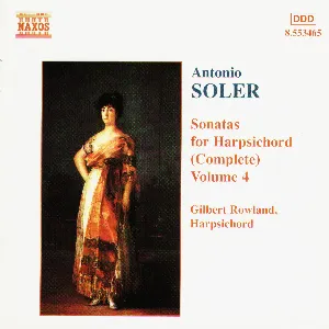 Pochette de Sonatas for Harpsichord, Volume 4 de Gilbert Rowland - Padre Antonio Soler