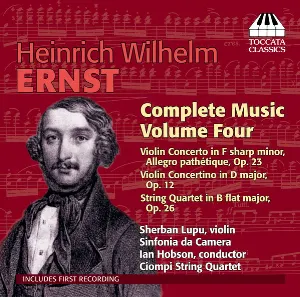 Pochette de Complete Music, Volume Four de Ian Hobson - Heinrich Wilhelm Ernst