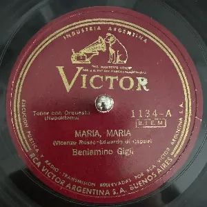 Pochette de Maria, Maria / Quanno 'a femmena vò de Beniamino Gigli