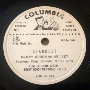 Pochette de Stardust / Gilly de The Benny Goodman Sextet