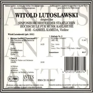 Pochette Lutoslawski dirigiert Lutoslawski