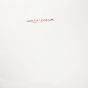 Pochette de Studio session for Tambourinen de Terry Riley - Don Cherry
