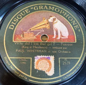 Pochette de Why Did I Kiss That Girl? / Out Bois de Boulogne Way de Paul Whiteman and His Orchestra