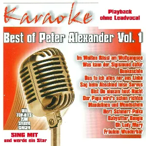 Pochette Best of Peter Alexander Vol. 1 - Karaoke
