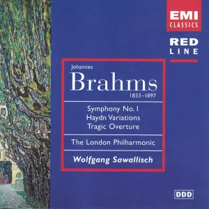 Pochette de Symphony No. 1 / Haydn Variations / Tragic Overture de Wolfgang Sawallisch - Johannes Brahms - London Philharmonic Orchestra