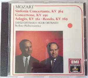 Pochette Sinfonia Concertante KV 364 / Concertone KV 190 / Adagio KV 261 / Rondo KV 269