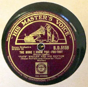 Pochette de The More I Know You / I Just Made Up With That Old Girl of Mine de Fats Waller and His Rhythm