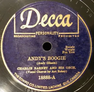 Pochette de Andy's Boogie / Baby, You Can Count on Me de Charlie Barnet and His Orchestra
