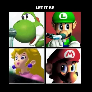 Pochette Let It Be but with the Mario 64 Soundfont