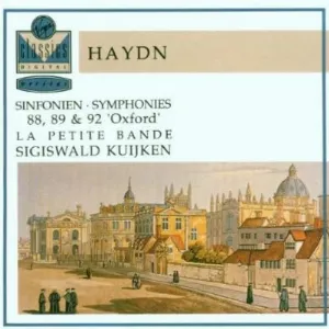 Pochette de Sinfonien - Symphonies 88, 89, 92 'Oxford' de La Petite Bande - Sigiswald Kuijken - Joseph Haydn