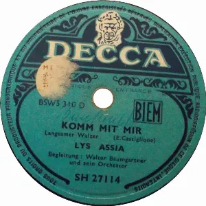 Pochette de Komm mit mir de Lys Assia