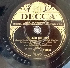 Pochette de To Each His Own / The Sweetest Dream de The Ink Spots