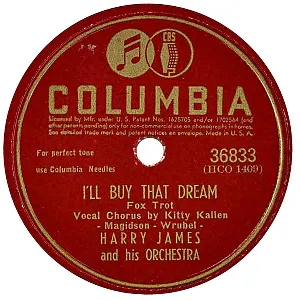 Pochette de I'll Buy That Dream / Memphis in June de Harry James and His Orchestra