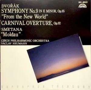 Pochette de Dvořák Symphony No. 9 in E minor Op. 95 "From the New World"; Smetana Vltava; Dvořák Carnival Overture Op. 92 de Bedřich Smetana - Antonín Dvořák