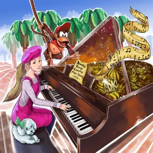 Pochette de The Donkey Kong Country Piano Collection de Kara Comparetto
